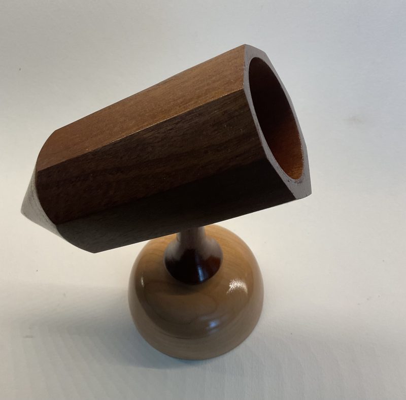 Handmade turned pencil holder