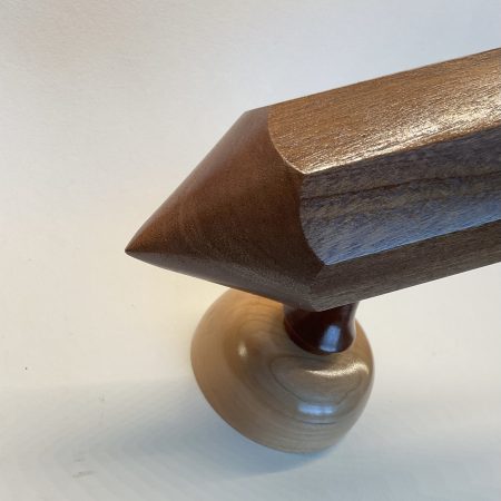 Handmade turned pencil holder
