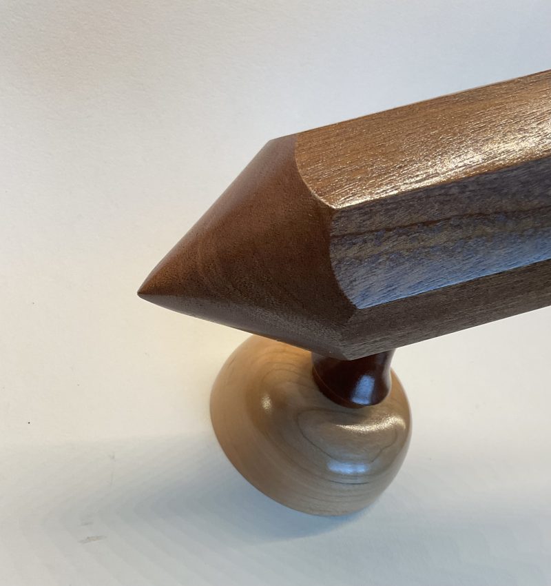 Handmade turned pencil holder