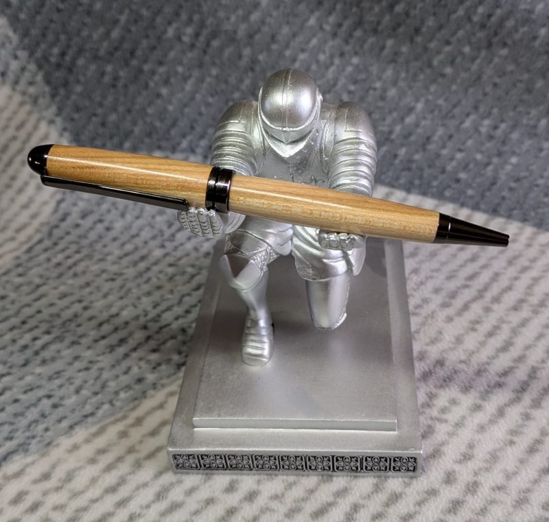 Hand turned euro twist style pen made from cherry
