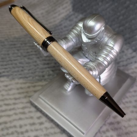 Hand turned euro twist style pen made from cherry