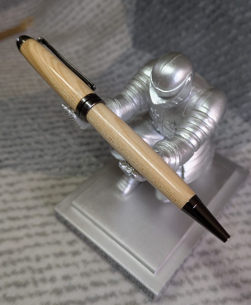 Hand turned euro twist style pen made from cherry