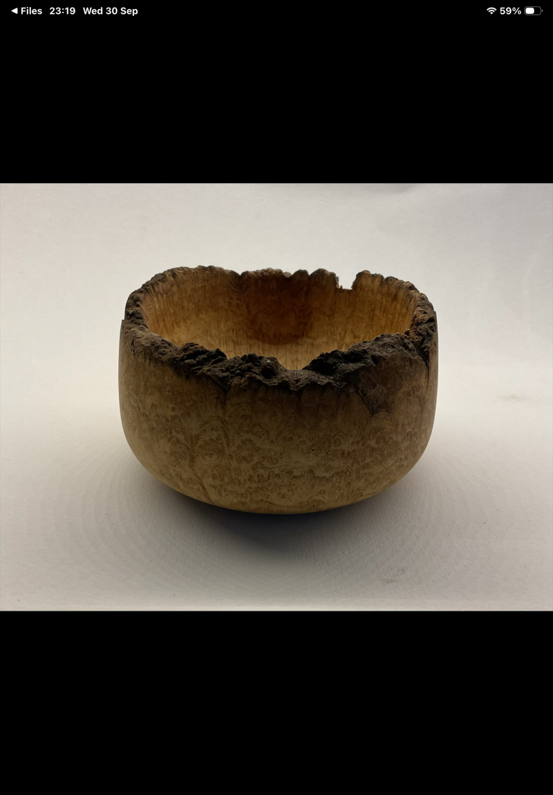 Natural edged bowl