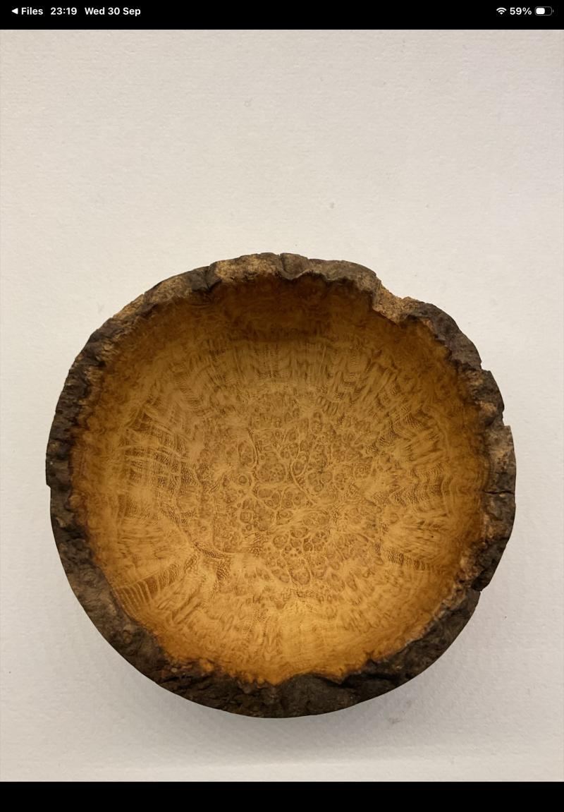 Natural edged bowl