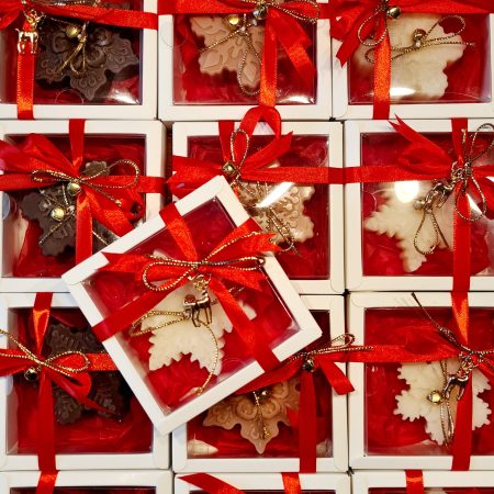 Christmas scented candle gift, sock filler, snow flake, secret santa