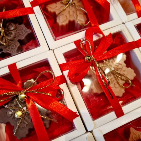 Christmas scented candle gift, sock filler, snow flake, secret santa