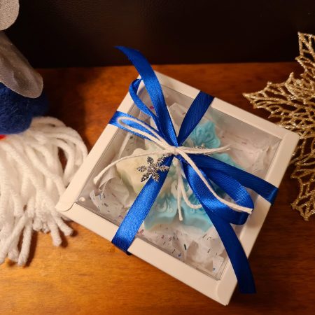 Christmas scented candle gift, sock filler, snow flake, secret santa