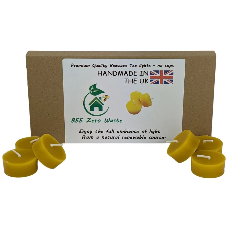 Beeswax Tealights – Pure, Luxurious, and Sustainable Glow - Pack of 15