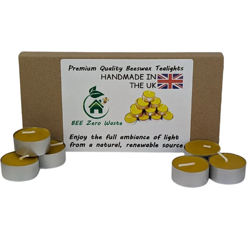 Beeswax Tealights – Pure, Luxurious, and Sustainable Glow - Pack of 15