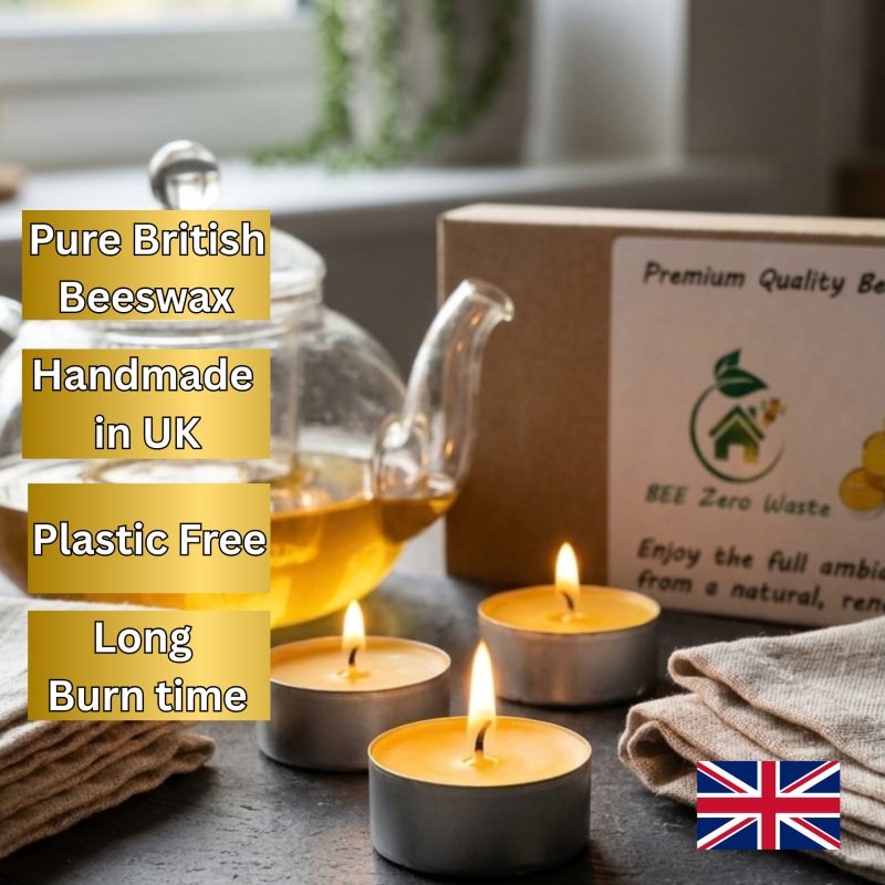 Beeswax Tealights – Pure, Luxurious, and Sustainable Glow - Pack of 15