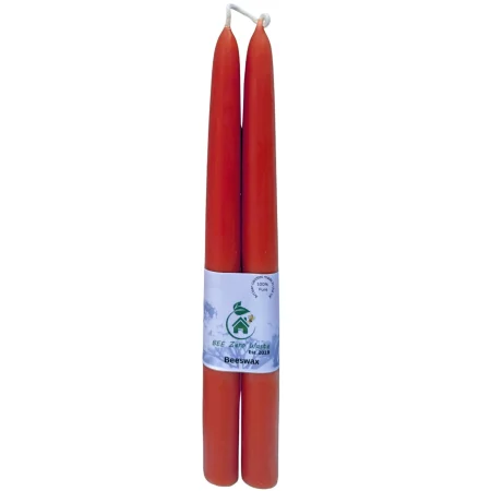 9" Pure Beeswax Taper Candles | Hand-Dipped Coloured Dinner Candles