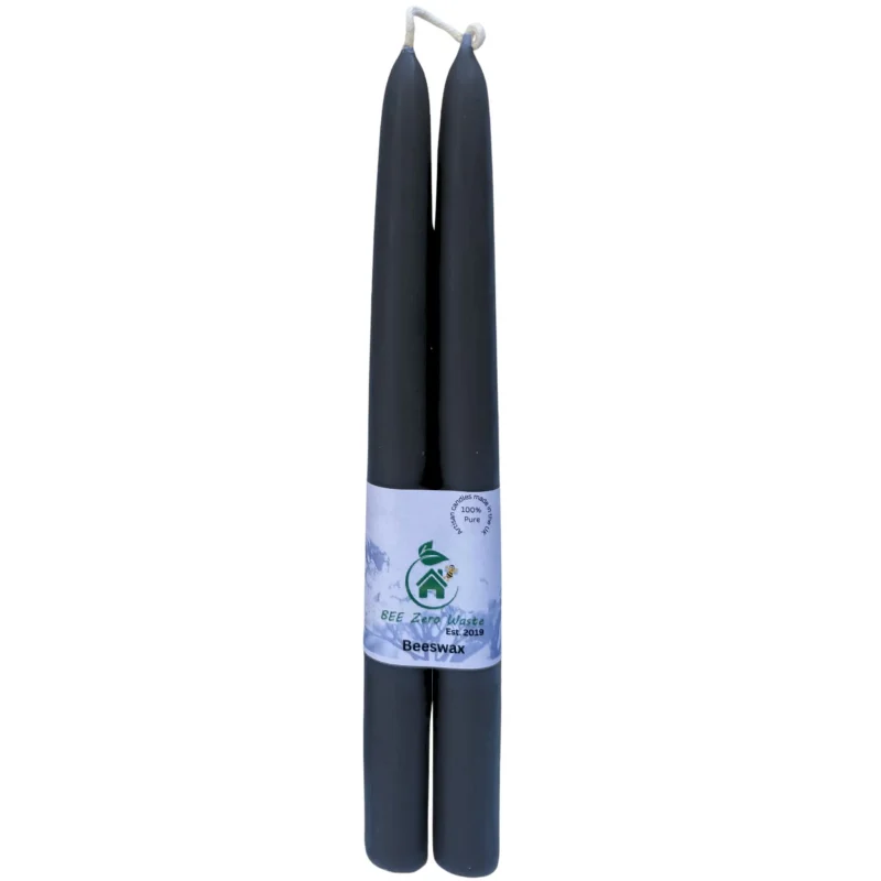 9" Pure Beeswax Taper Candles | Hand-Dipped Coloured Dinner Candles