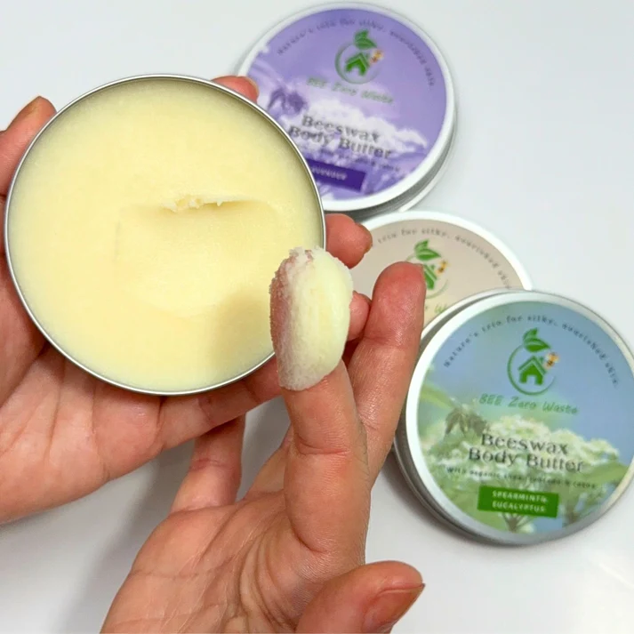 Handcrafted Beeswax Body Butter | Essential Oil Skincare | Plastic-Free
