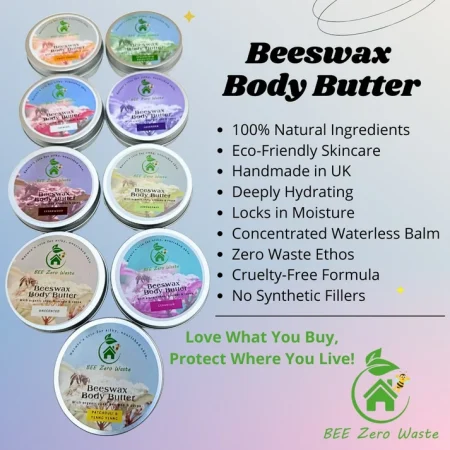 Handcrafted Beeswax Body Butter | Essential Oil Skincare | Plastic-Free