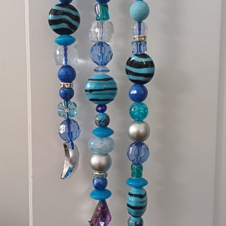 Blue Mix Beads Hanging Decoration