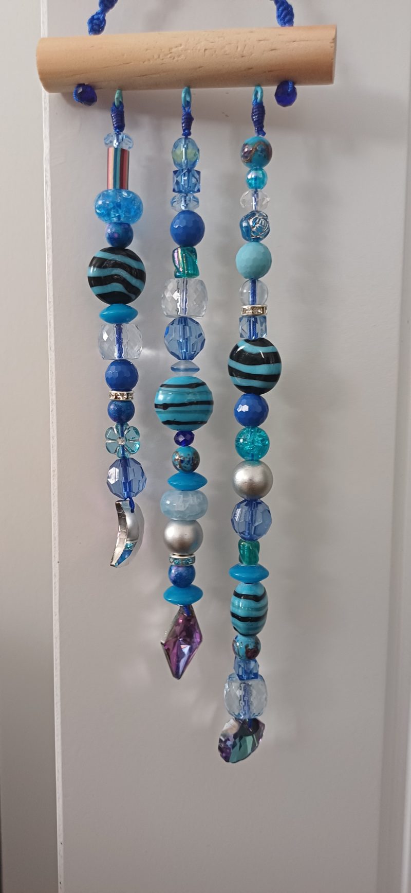 Blue Mix Beads Hanging Decoration