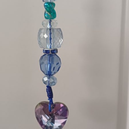 Single Strand Blue Mix Beads Hanging Decoration