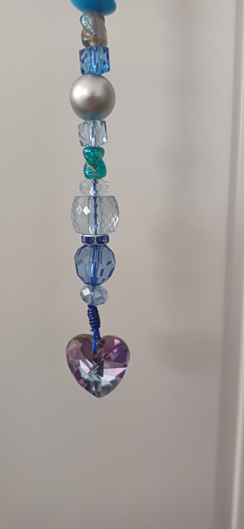 Single Strand Blue Mix Beads Hanging Decoration