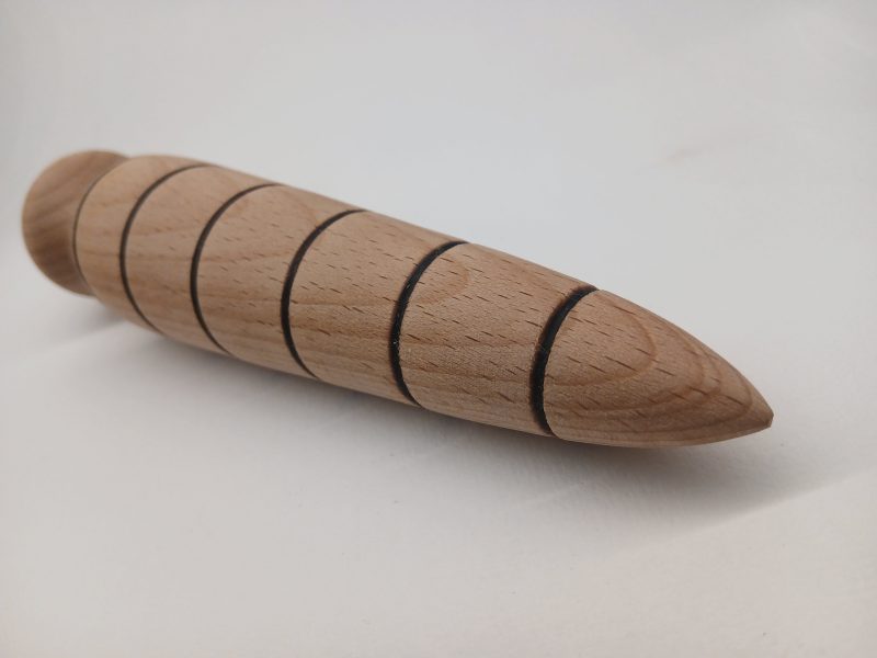 Hand turned garden dibber