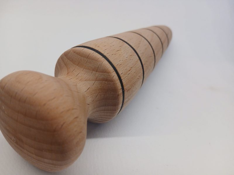 Hand turned garden dibber