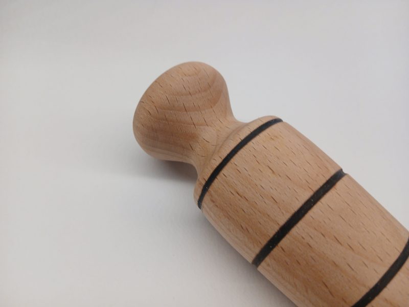 Hand turned garden dibber