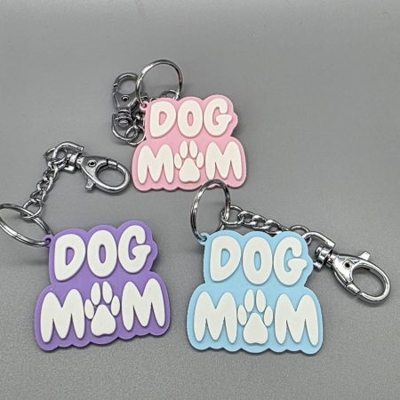 Dog Mum/Mam/Mom keychain/keyring