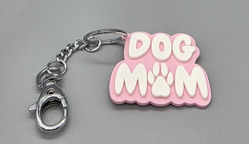 Dog Mum/Mam/Mom keychain/keyring