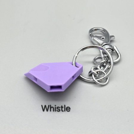 Tick remover tool/whistle with keychain