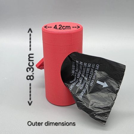 Poo bag roll holder