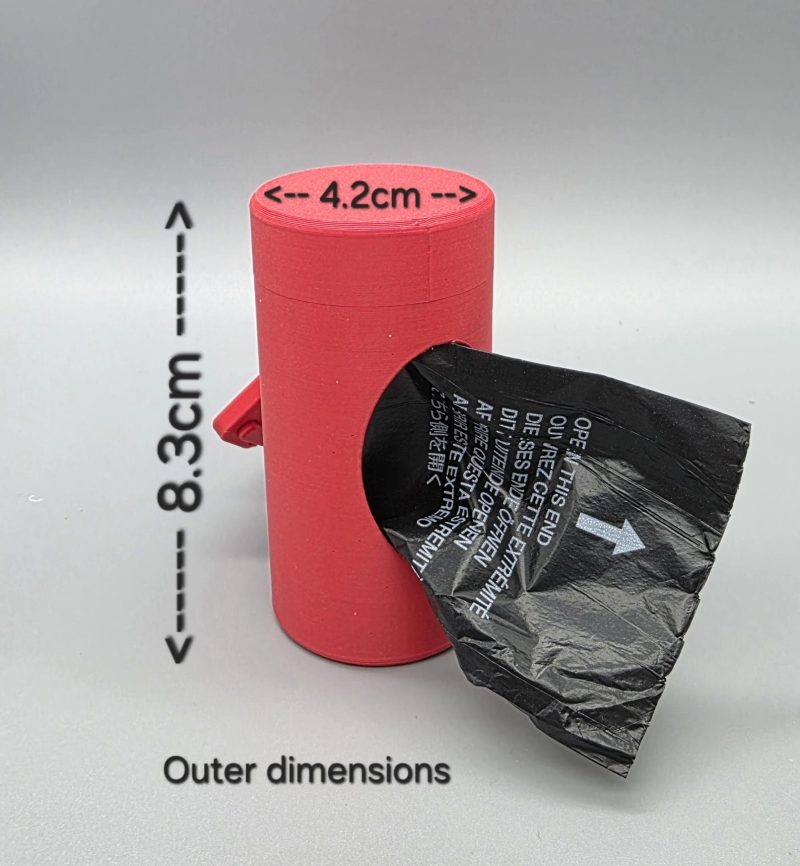 Poo bag roll holder