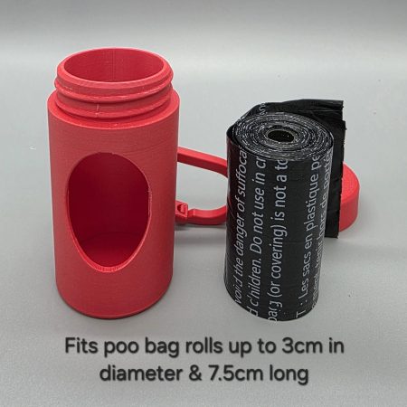 Poo bag roll holder