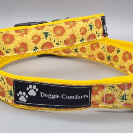 25mm sunflower dog collars