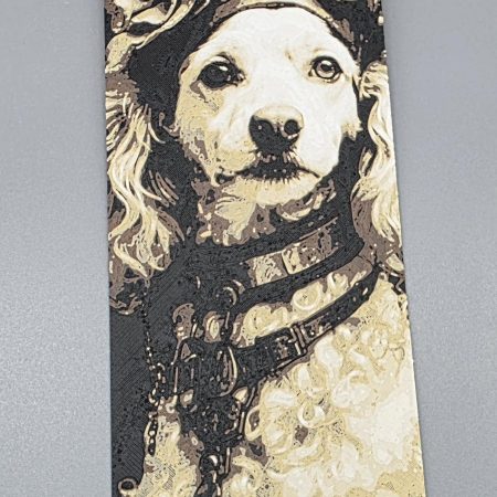 Curly‑Haired Steampunk Pup
