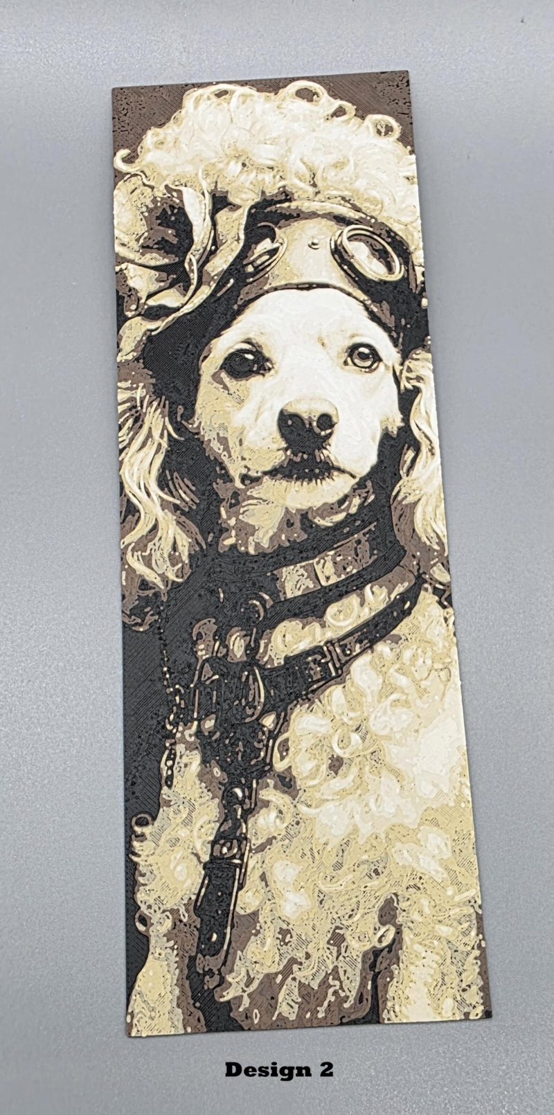 Curly‑Haired Steampunk Pup
