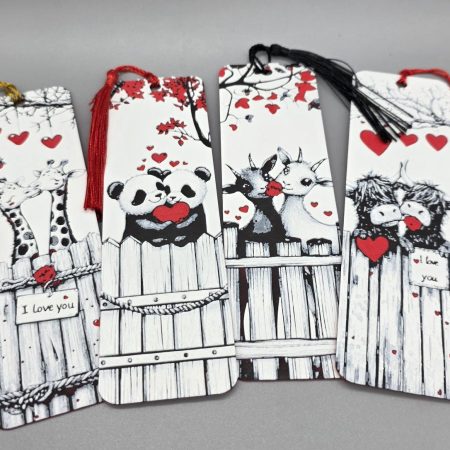 Animals in Love Bookmark collection.