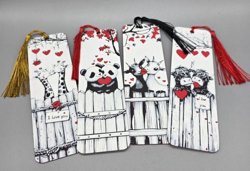 Animals in Love Bookmark collection.