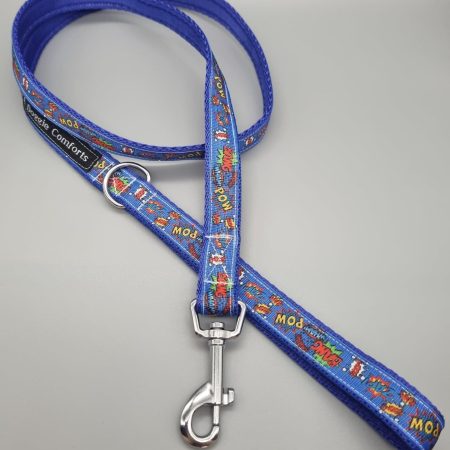 Crash, bang, pow dog collars/martingales & leads.