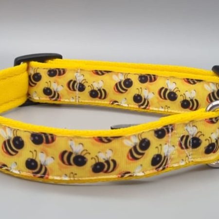 25mm bee design collar for dogs
