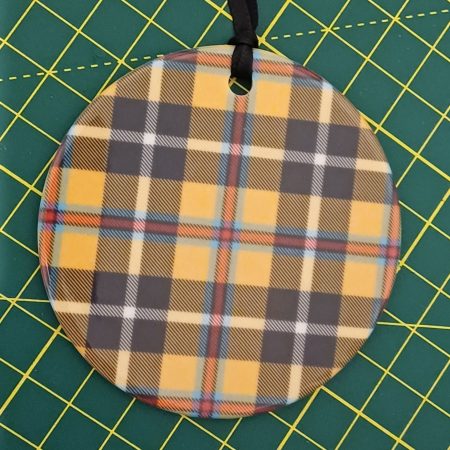 National Tartan – Ceramic Round