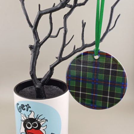 Hunting Tartan – Ceramic Round
