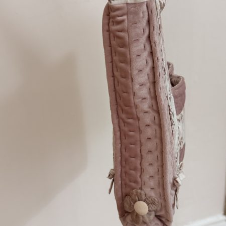 Handmade quilted tote bag-dusty pink