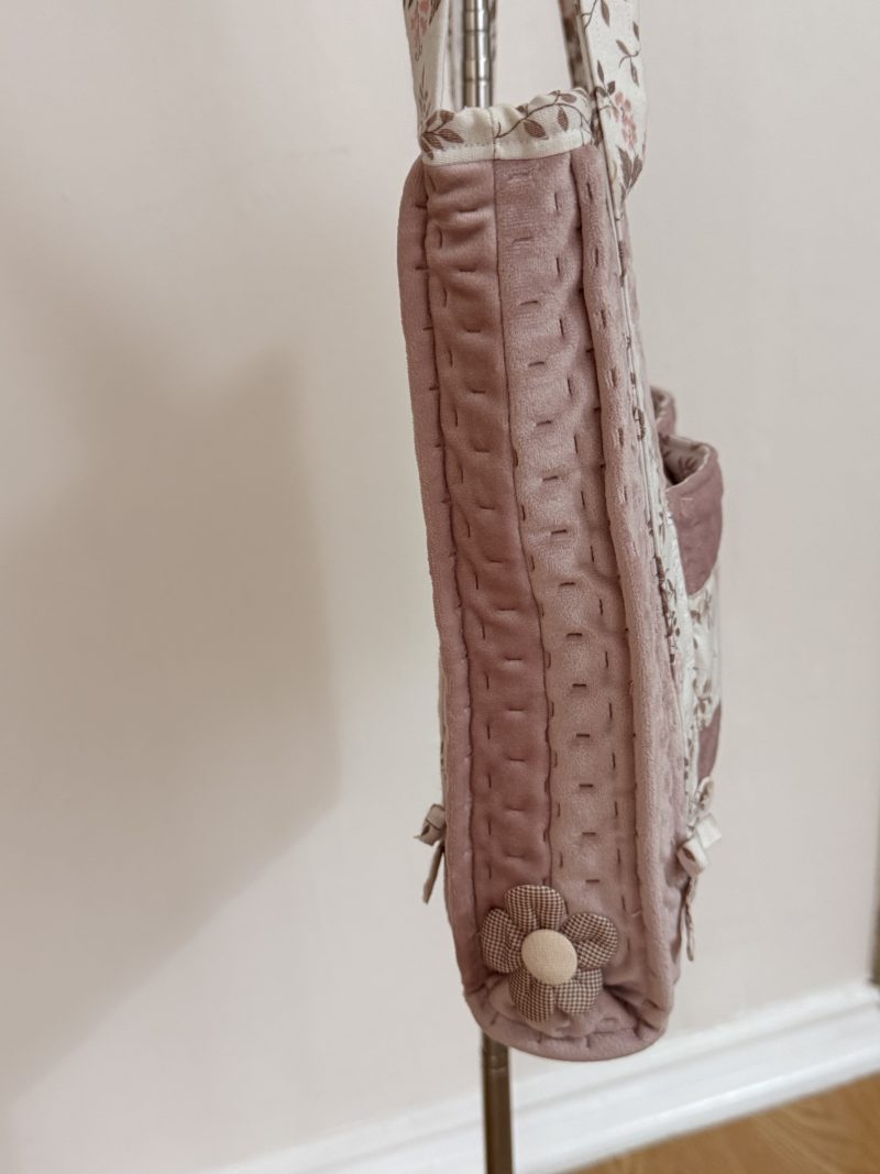 Handmade quilted tote bag-dusty pink