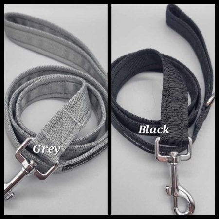 grey & black dog leads