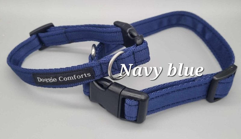 navy dog collar