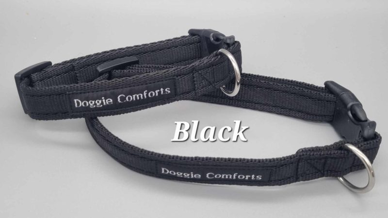 black dog collar