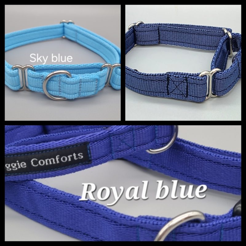 Plain 20mm & 25mm martingale dog collars