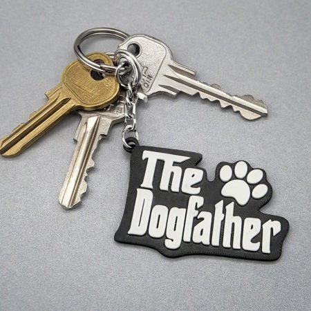 The Dogfather keychain/keyring