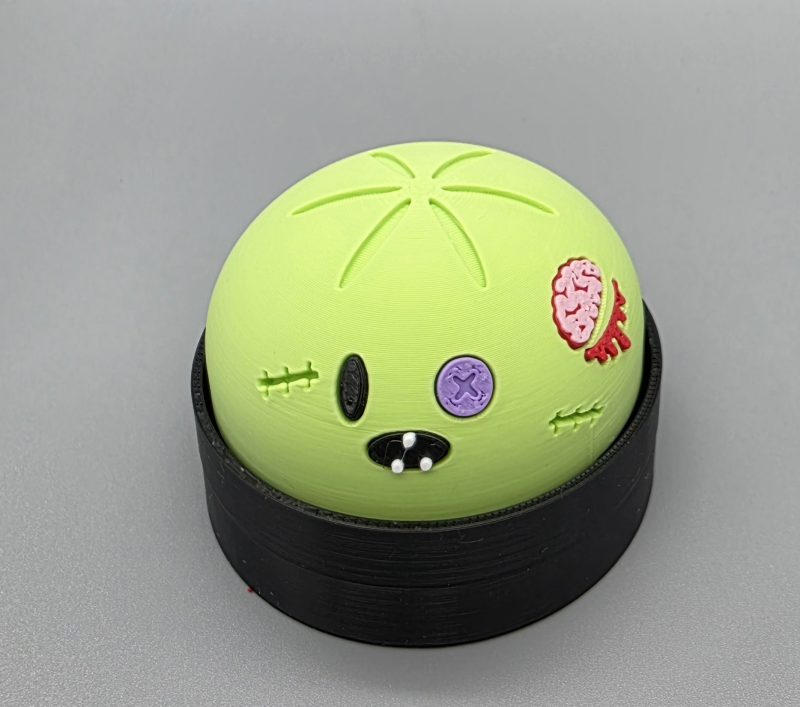 3D Printed Halloween Dumpling Clicker Fidget Toys - UKCA Tested