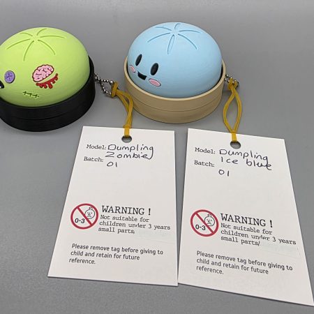 3D Printed Dumpling Clicker Toys - UKCA tested