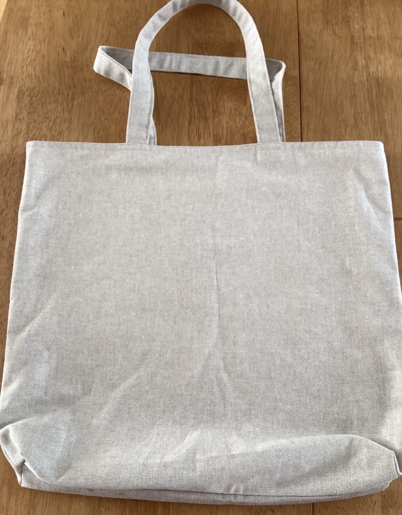 Super Cute Red Robin Themed Lined Beige Cotton Mix Large Tote Bag/Shopping Bag